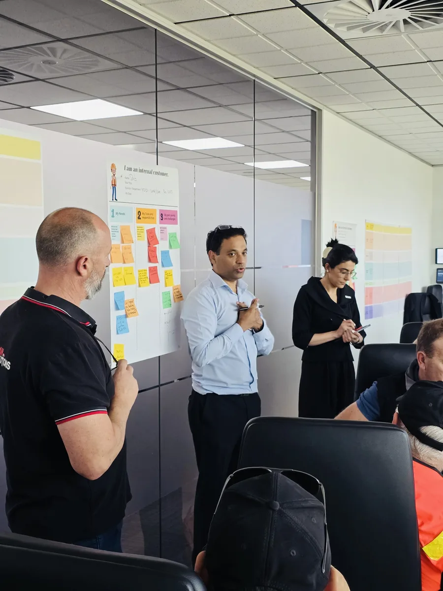 Sujit leading an SAP discovery workshop with customer stakeholders